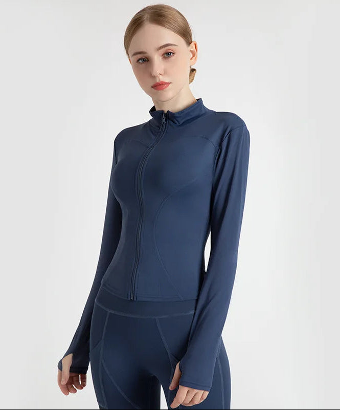S-3XL Women'S Tracksuit Jacket Slim Fit Long Sleeved Fitness Coat Yoga Tops with Thumb Holes Gym Jacket Workout Sweatshirts2025