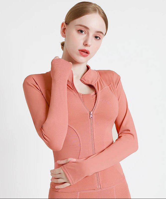 S-3XL Women'S Tracksuit Jacket Slim Fit Long Sleeved Fitness Coat Yoga Tops with Thumb Holes Gym Jacket Workout Sweatshirts2025
